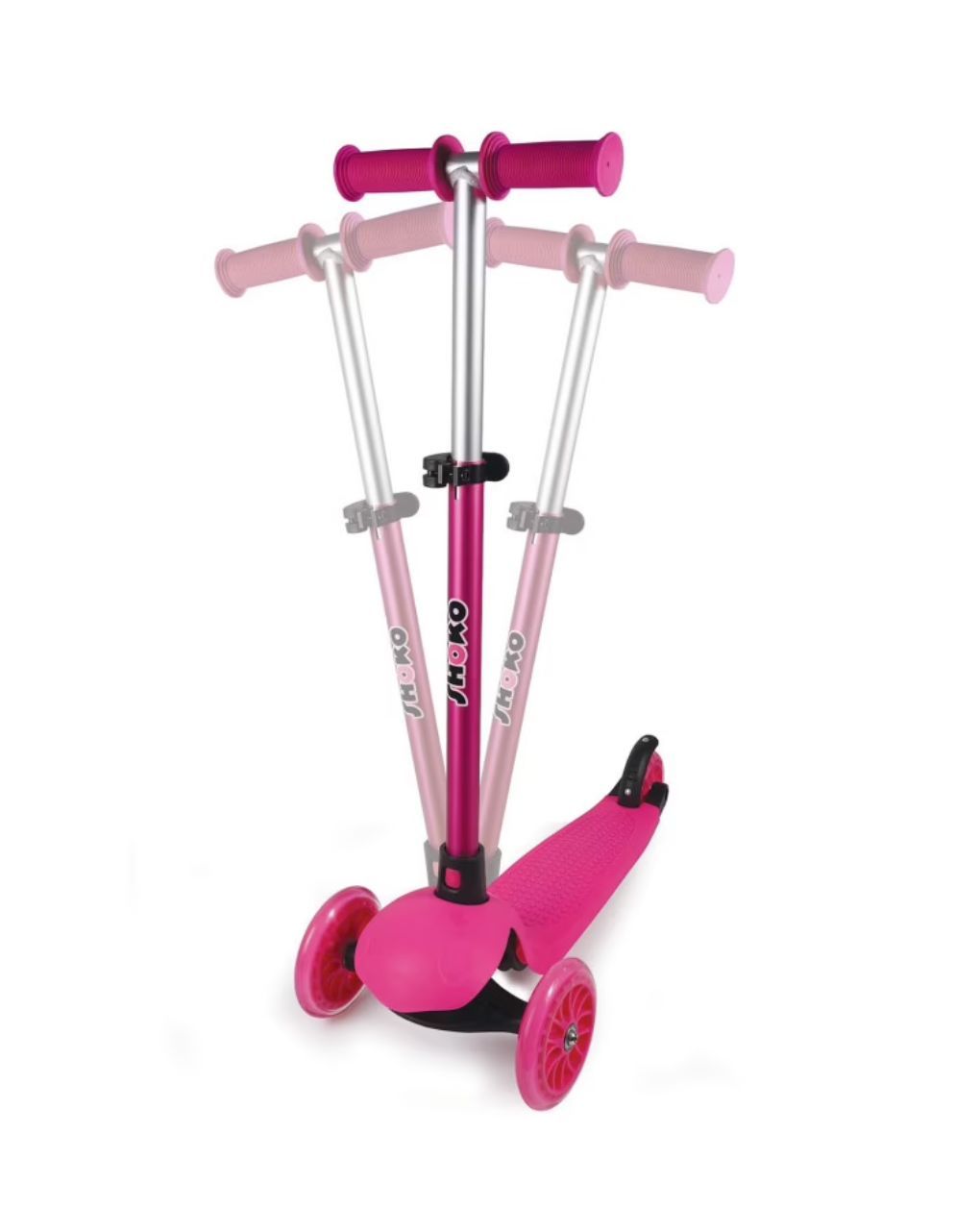 Shoko παιδικό πατίνι go fit με 3 ρόδες σε ροζ χρώμα για 3+ χρονών 5004-50515 - Shoko