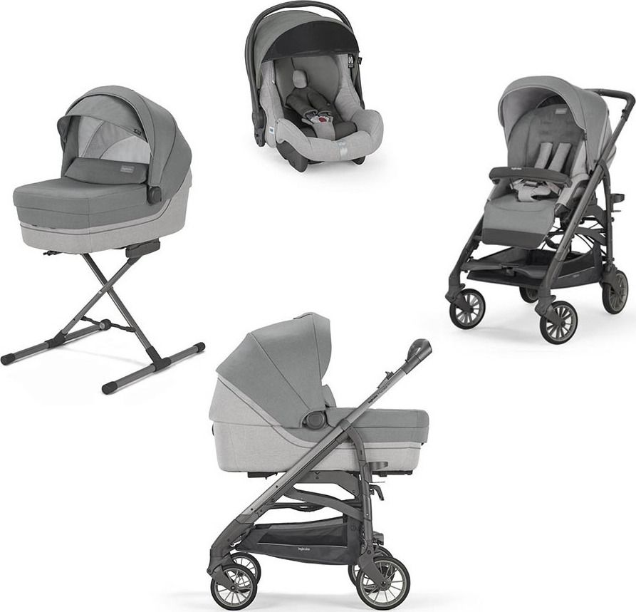 σύστημα μετακίνησης trilogy quattro city ardesia cayman silver - Inglesina