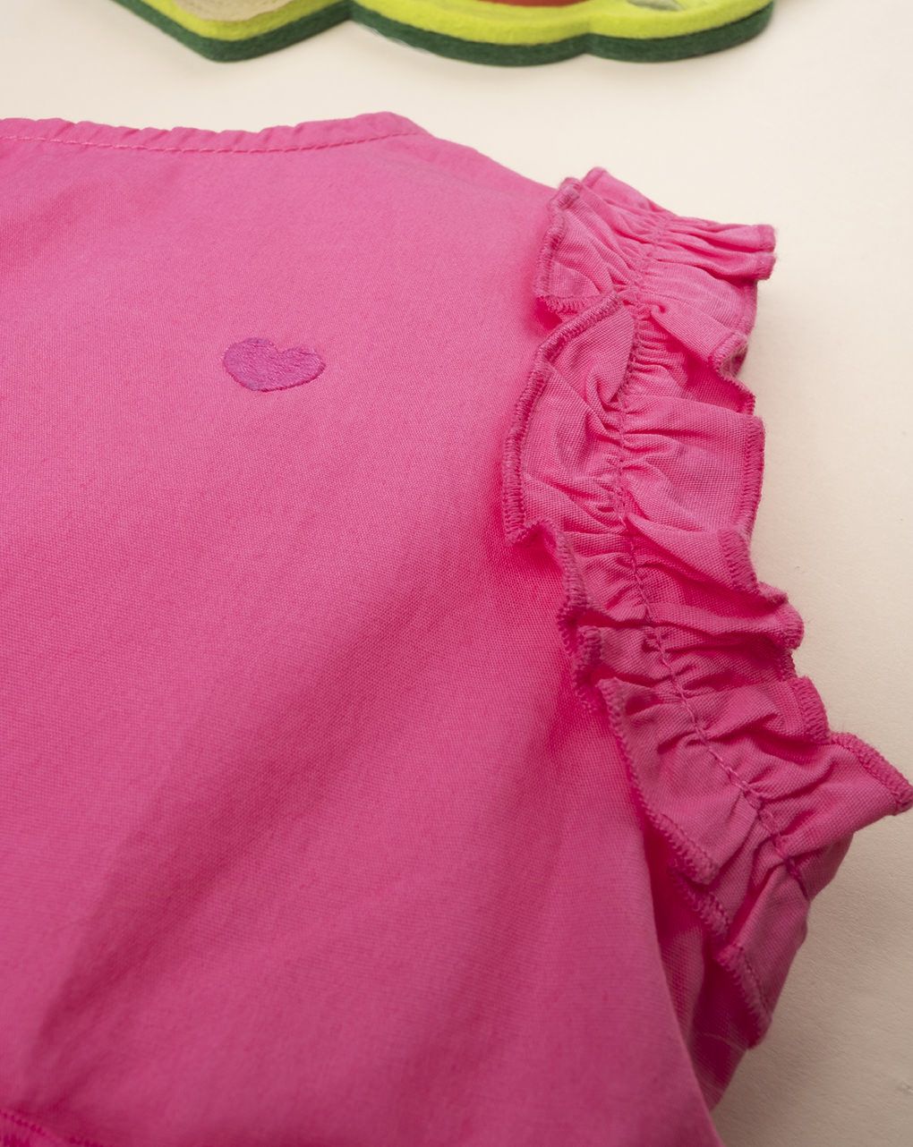 παιδικό φόρεμα ποπλίνα φούξια για κορίτσι - Prénatal