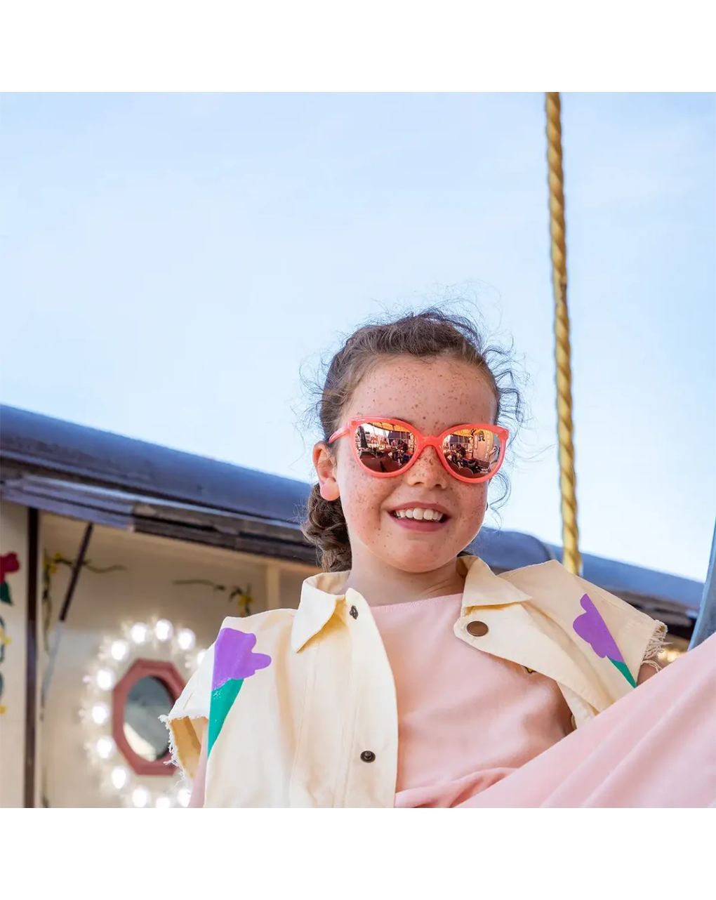 Kietla γυαλιά ηλίου buzz 4-6 ετών neon pink polarized - kietla