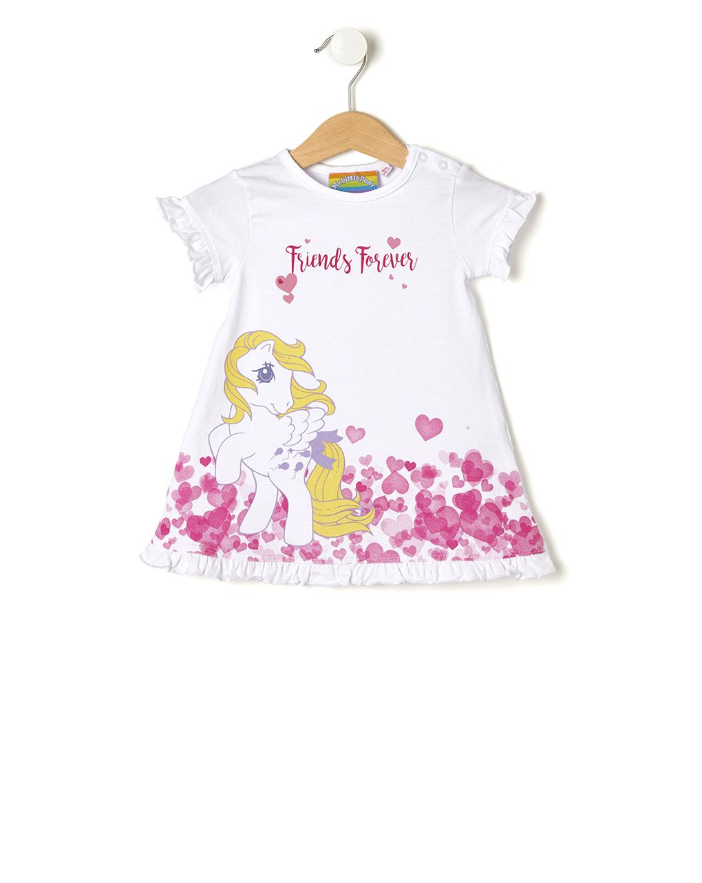 φόρεμα λευκό με στάμπα minipony για κορίτσι - Prénatal