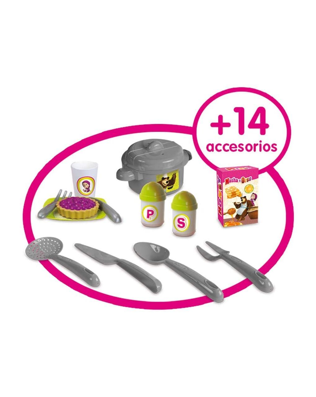 Masha πρώτη κουζίνα με 14 αξεσουάρ 18μ+ - Masha & Orso