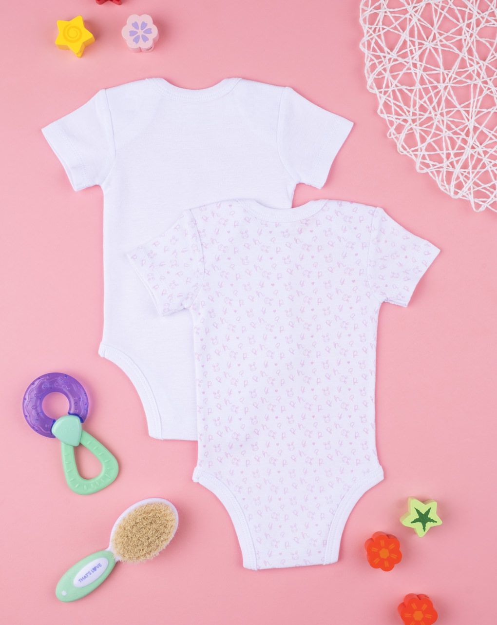 βρεφικά κορμάκια με γατάκια πακέτο x2 τμχ για κορίτσι - Prénatal