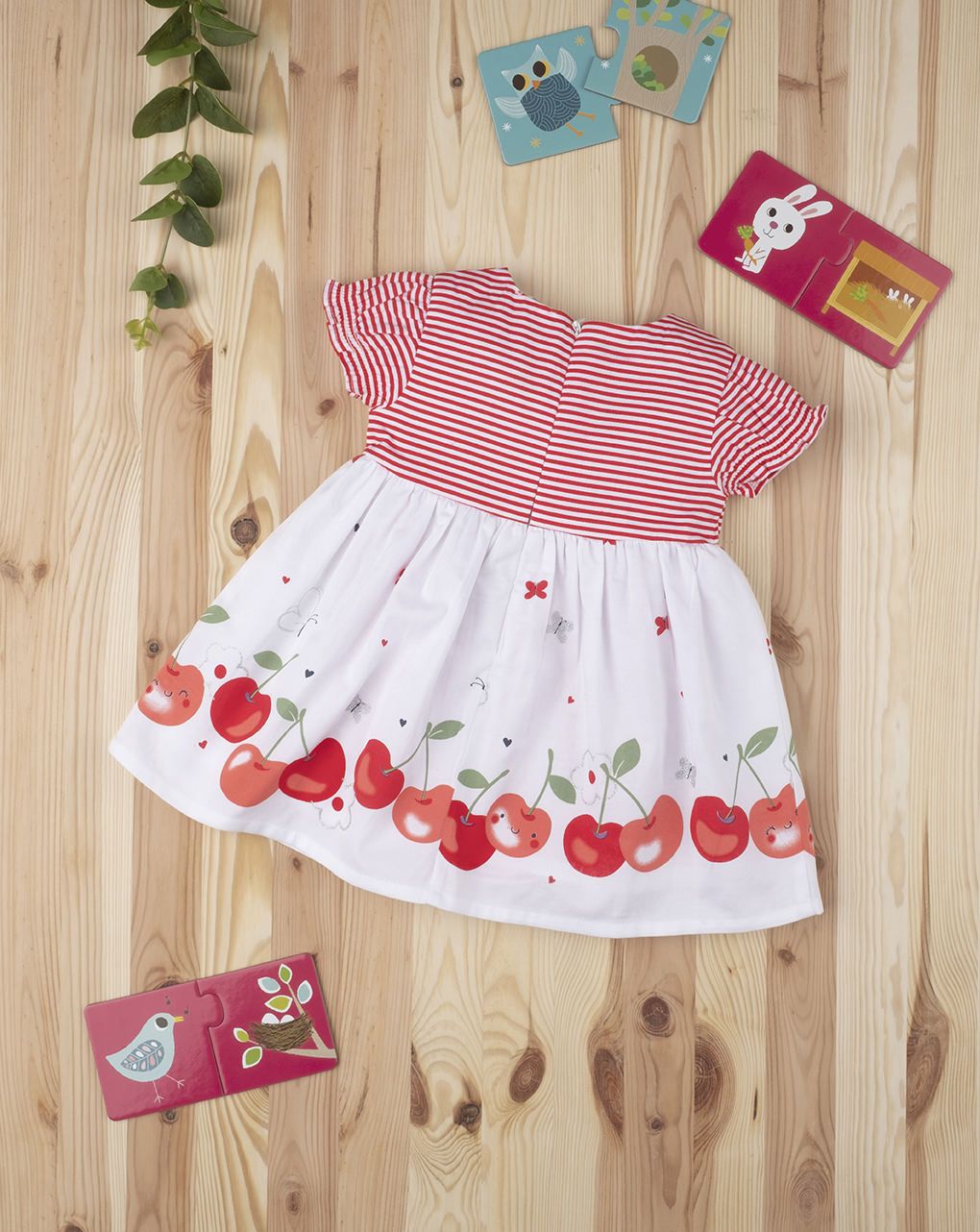 βρεφικό φόρεμα με κερασάκια για κορίτσι 690550 - Prénatal