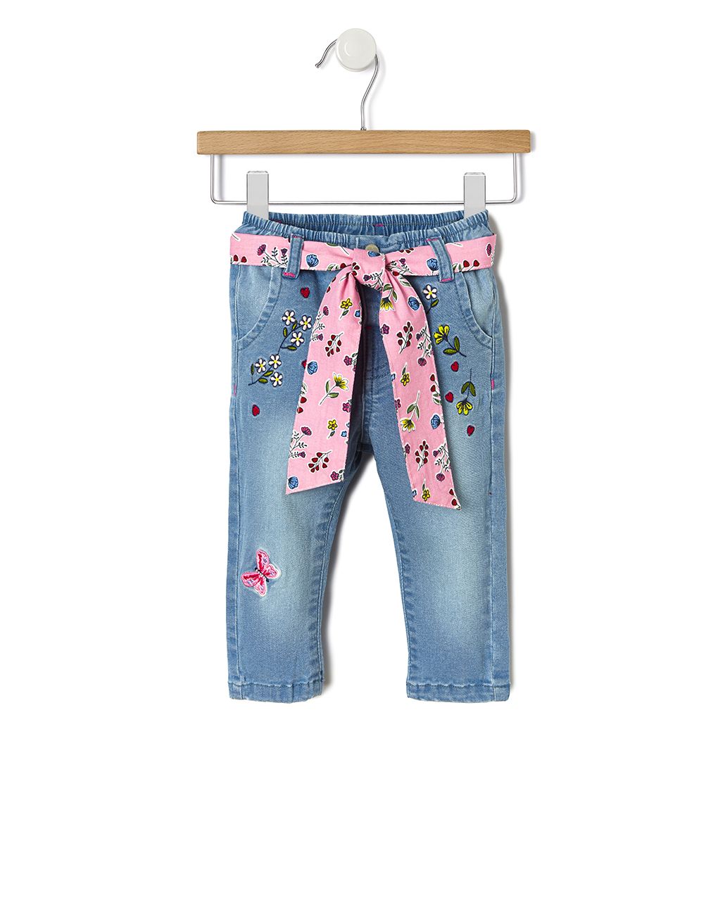 τζιν παντελόνι με κεντήματα για κορίτσι 661700