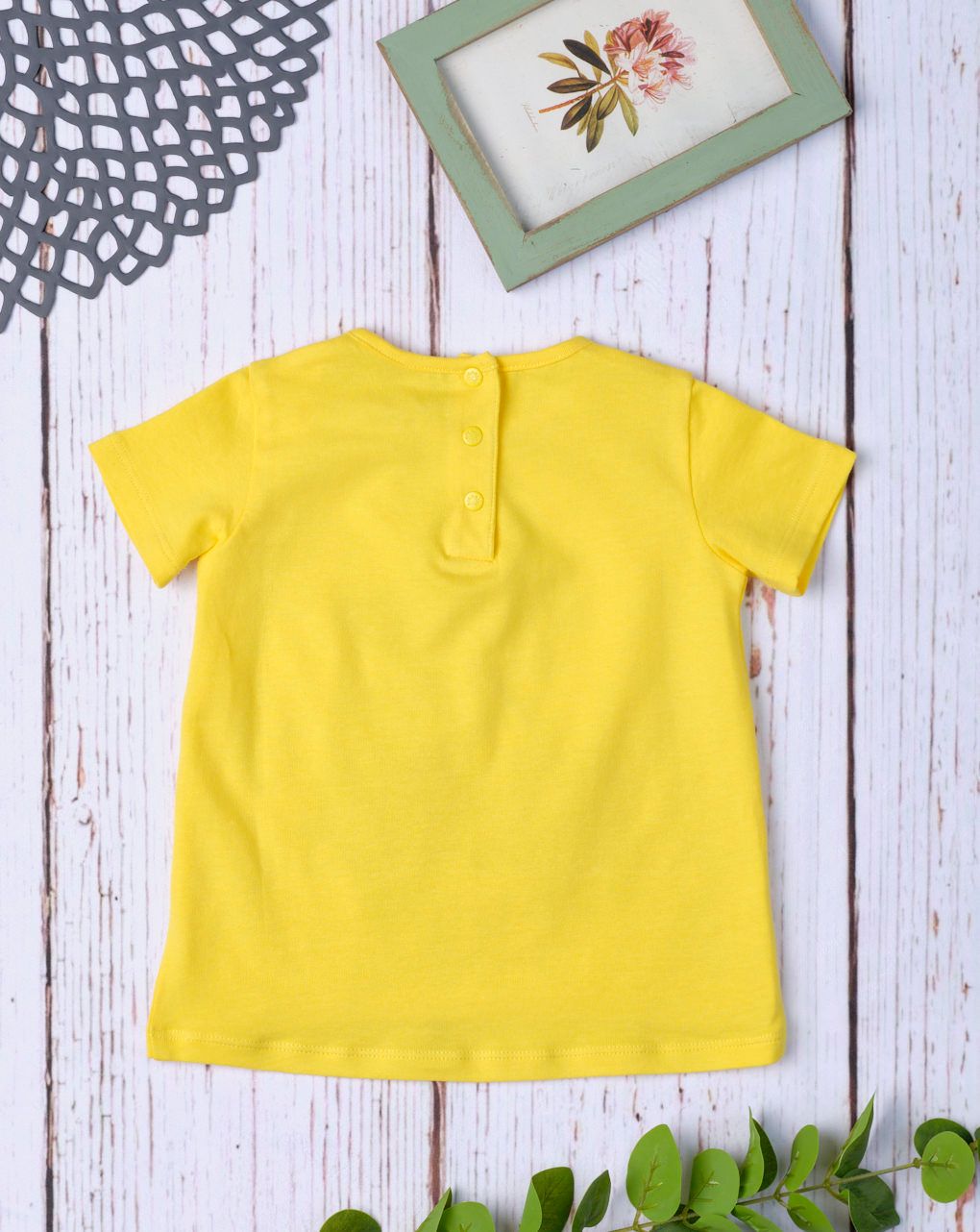 T-shirt jersey κίτρινο με παγιέτες για κορίτσι - Prénatal