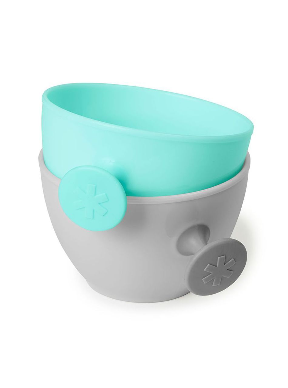 Skip hop σετ μπωλ 2σε1 grey/soft teal - SKIP HOP