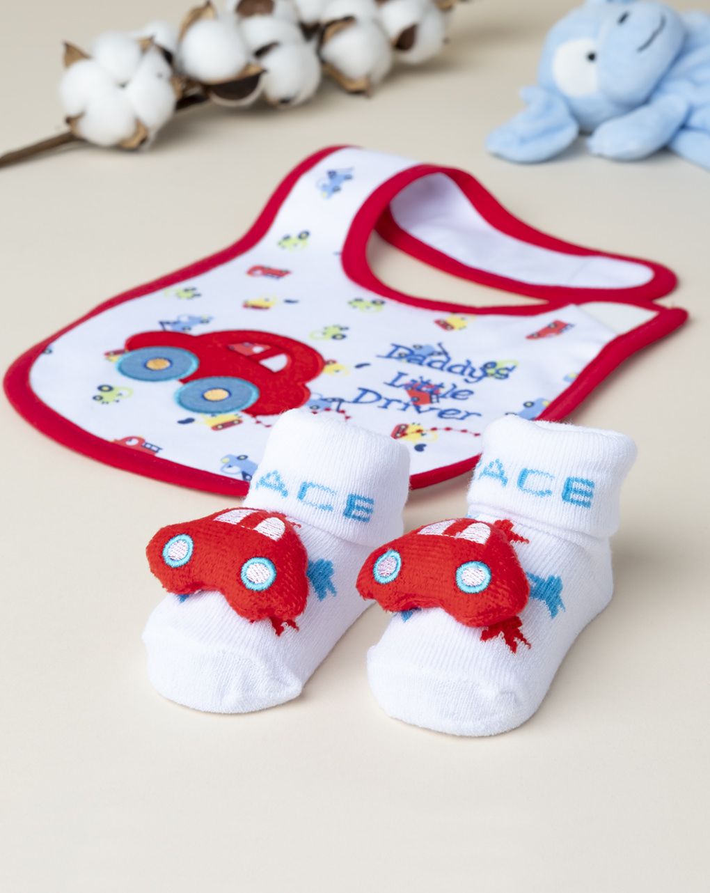 σετ σαλιάρα και κάλτσες για αγόρι - Prénatal