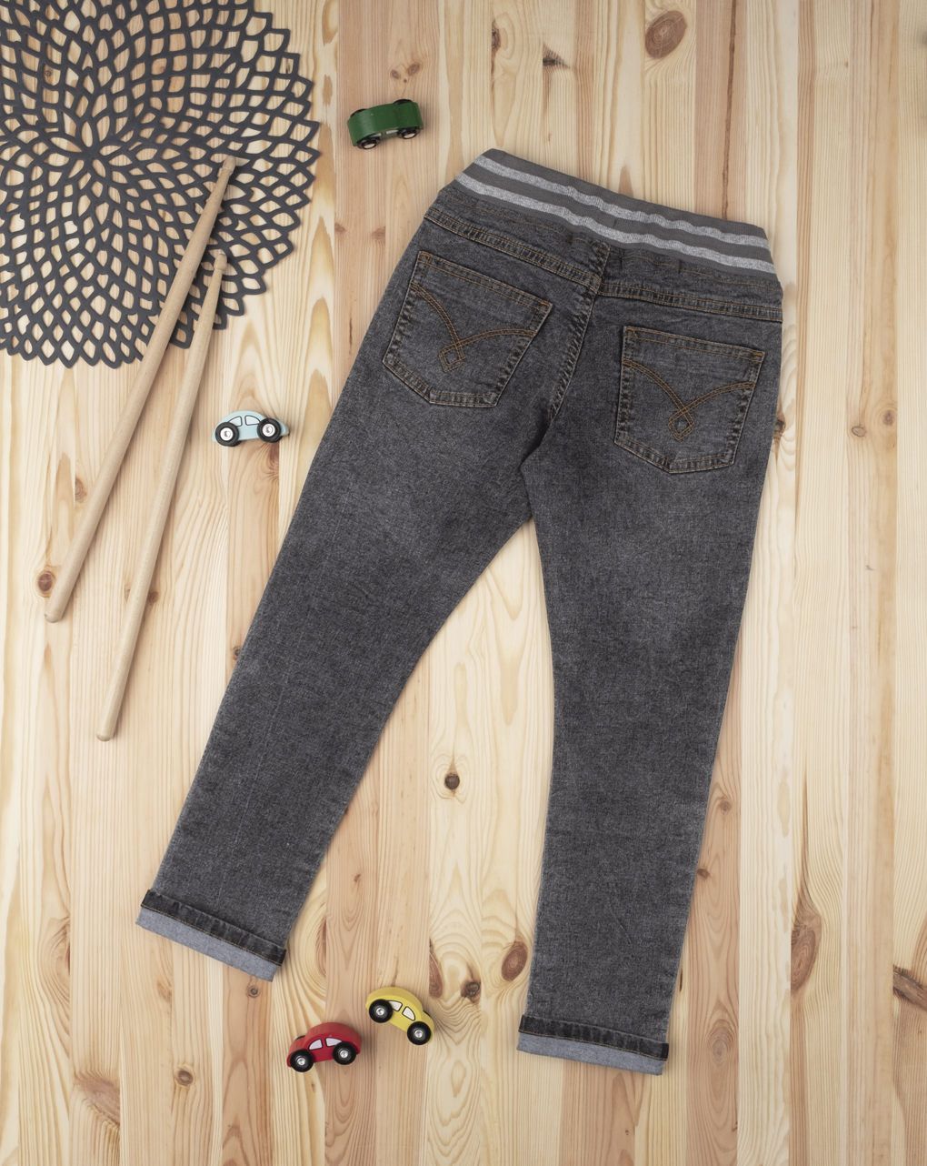 παιδικό τζιν παντελόνι μαύρο για αγόρι - Prénatal
