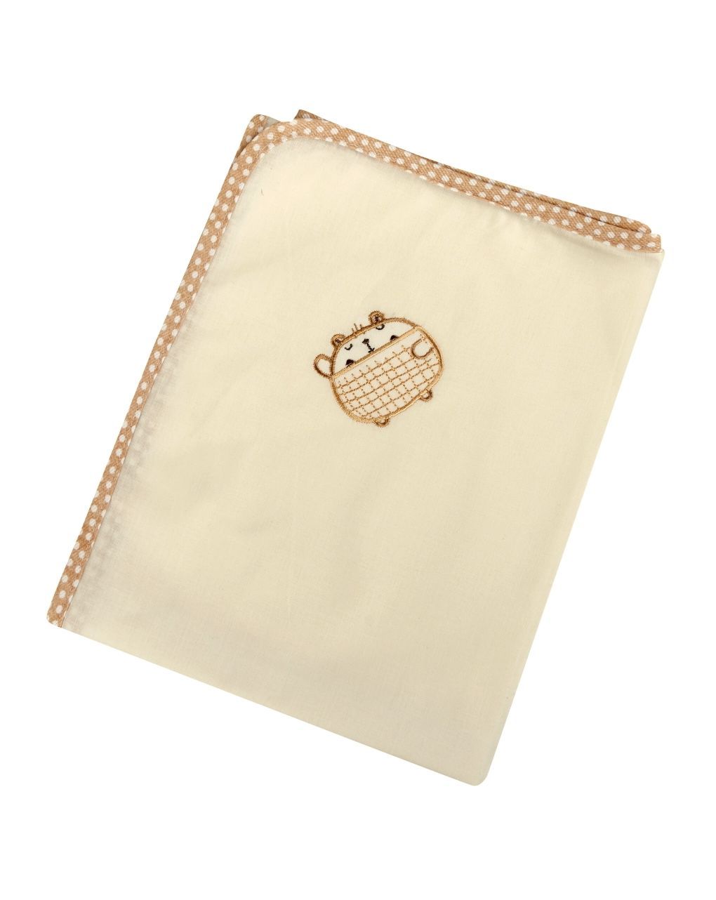 ο κόσμος του μωρού πάνα σεντονόπανου εκρού the bobos 90x90 cm - ο κόσμος του μωρού