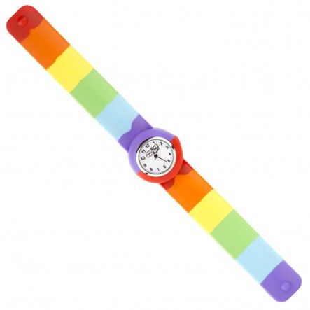 Wacky watches παιδικό ρολόι με λουράκι σιλικόνης slap ουράνιο τόξο 14482288 - Wacky Watches