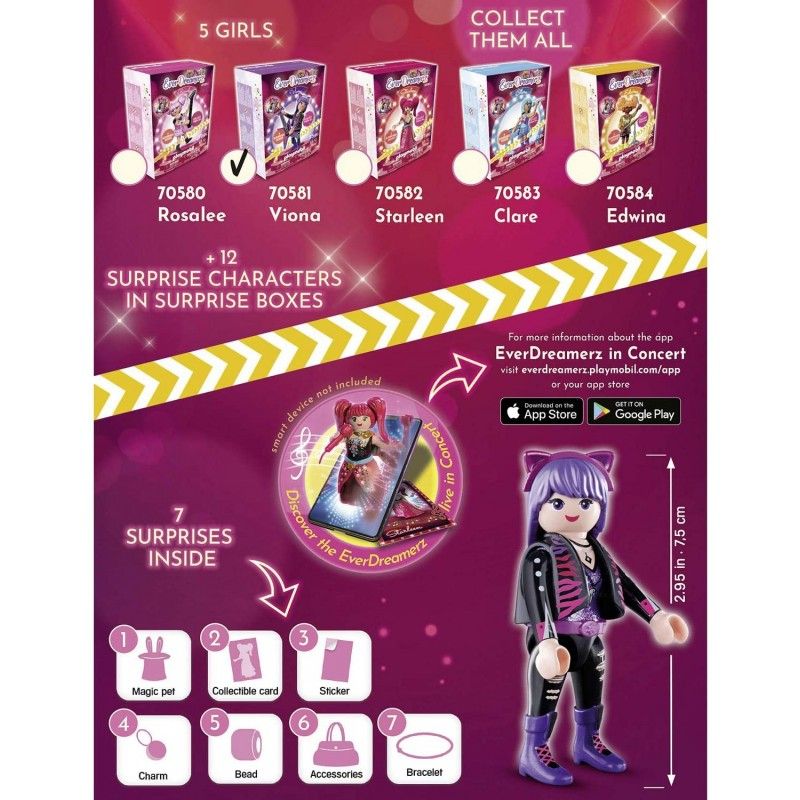 Playmobil everdreamerz viona - μουσικός κόσμος 70581 - Playmobil, Playmobil Εverdreamerz