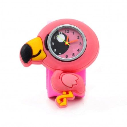 Wacky watches παιδικό ρολόι με λουράκι σιλικόνης slap flamingo 14482329 - Wacky Watches