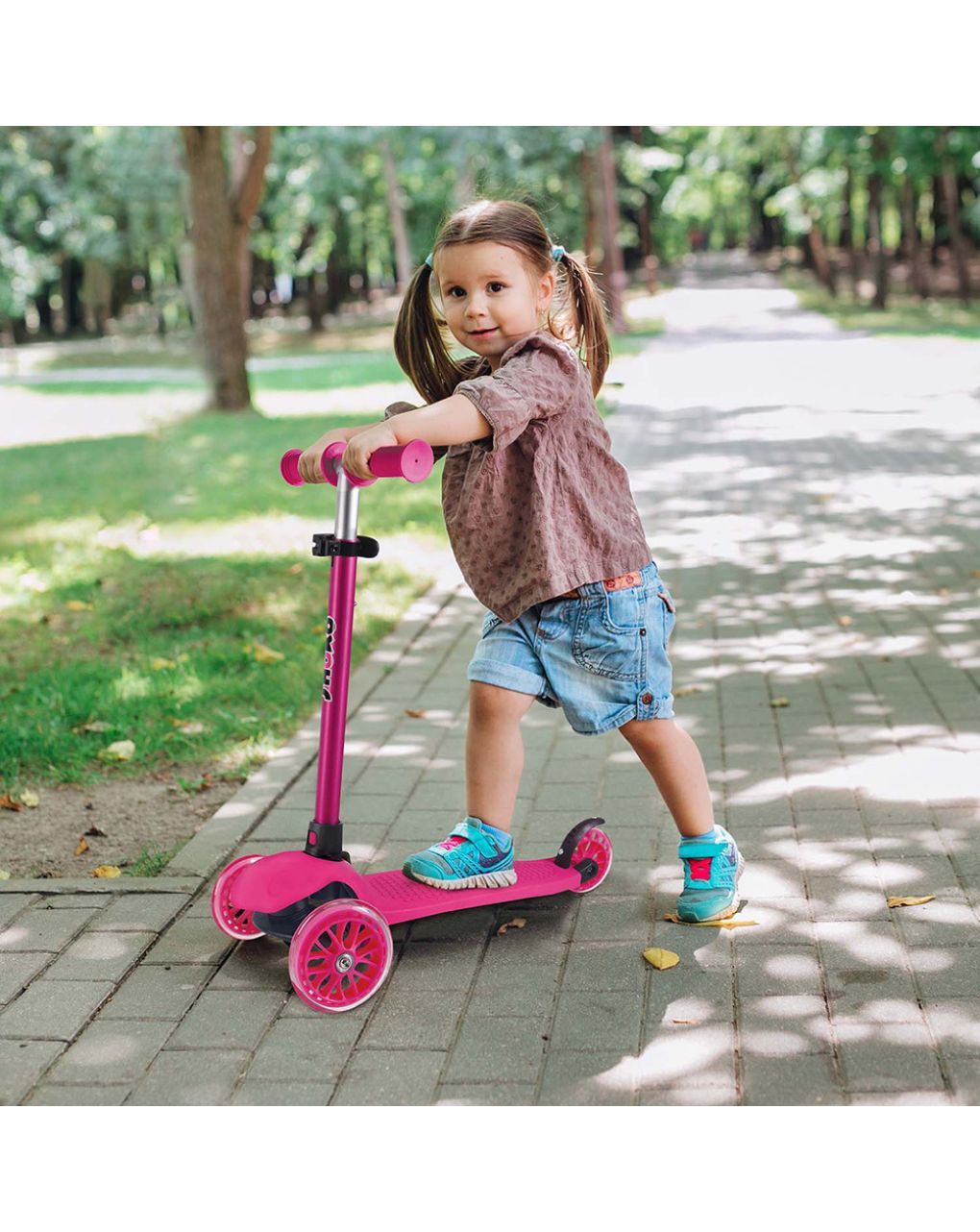 Shoko παιδικό πατίνι go fit με 3 ρόδες σε ροζ χρώμα για 3+ χρονών 5004-50515 - Shoko