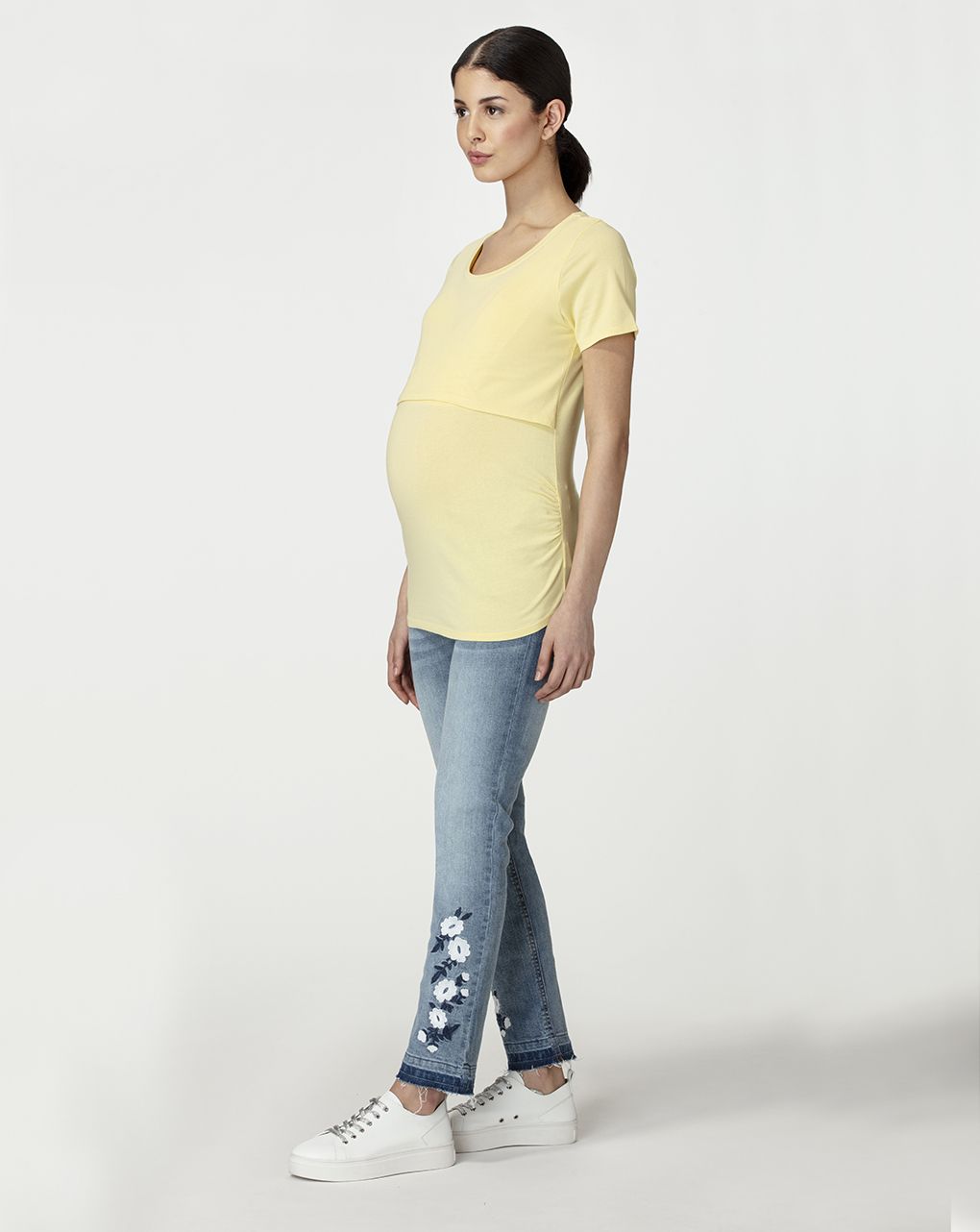 γυναικείο t-shirt θηλασμού κίτρινο