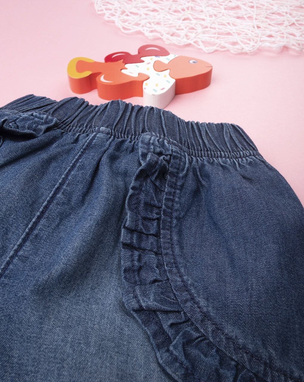 βρεφικό τζιν σορτσάκι για κορίτσι 688933 - Prénatal