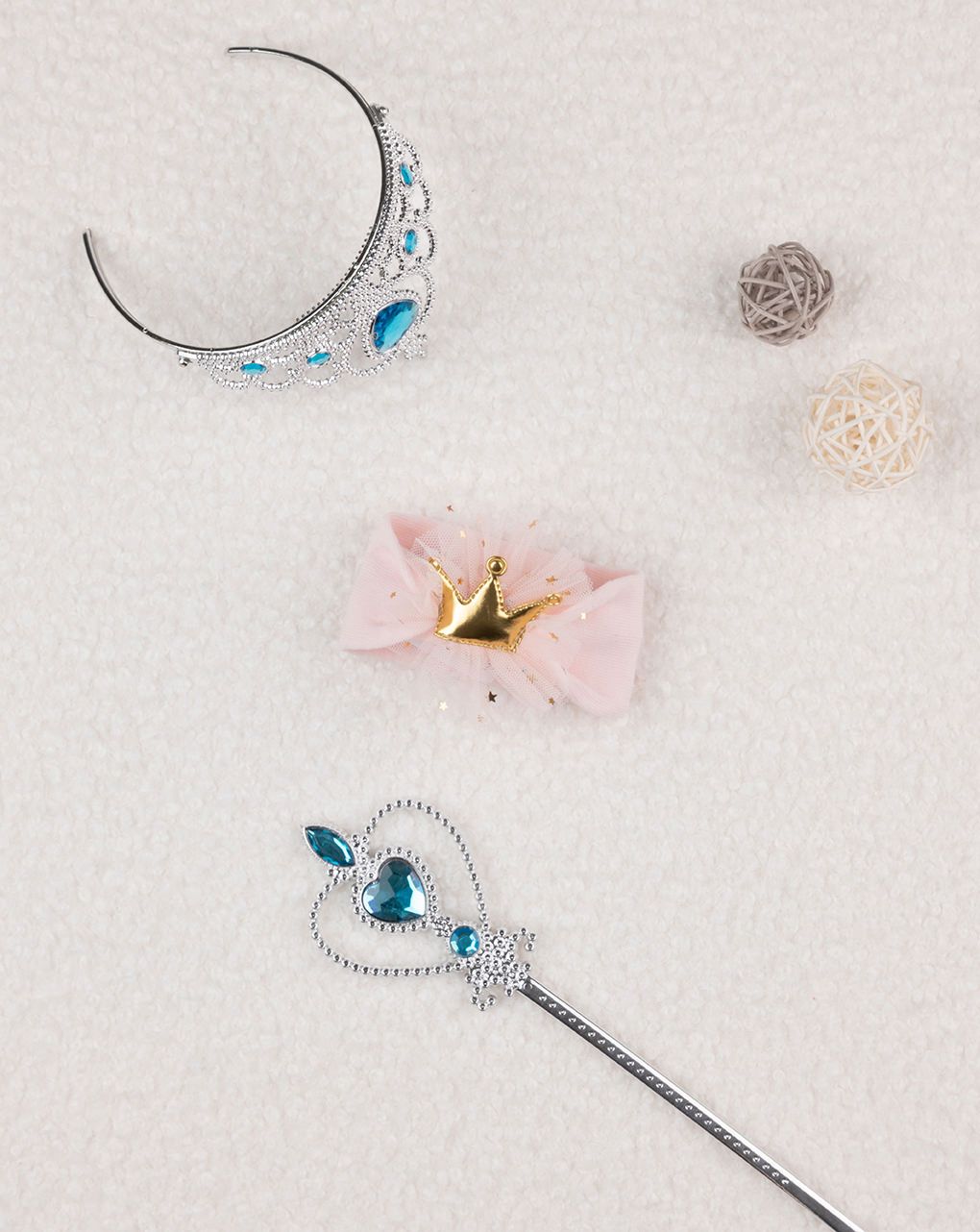 βρεφική κορδέλα μαλλιών ροζ με στέμμα για κορίτσι - Prénatal