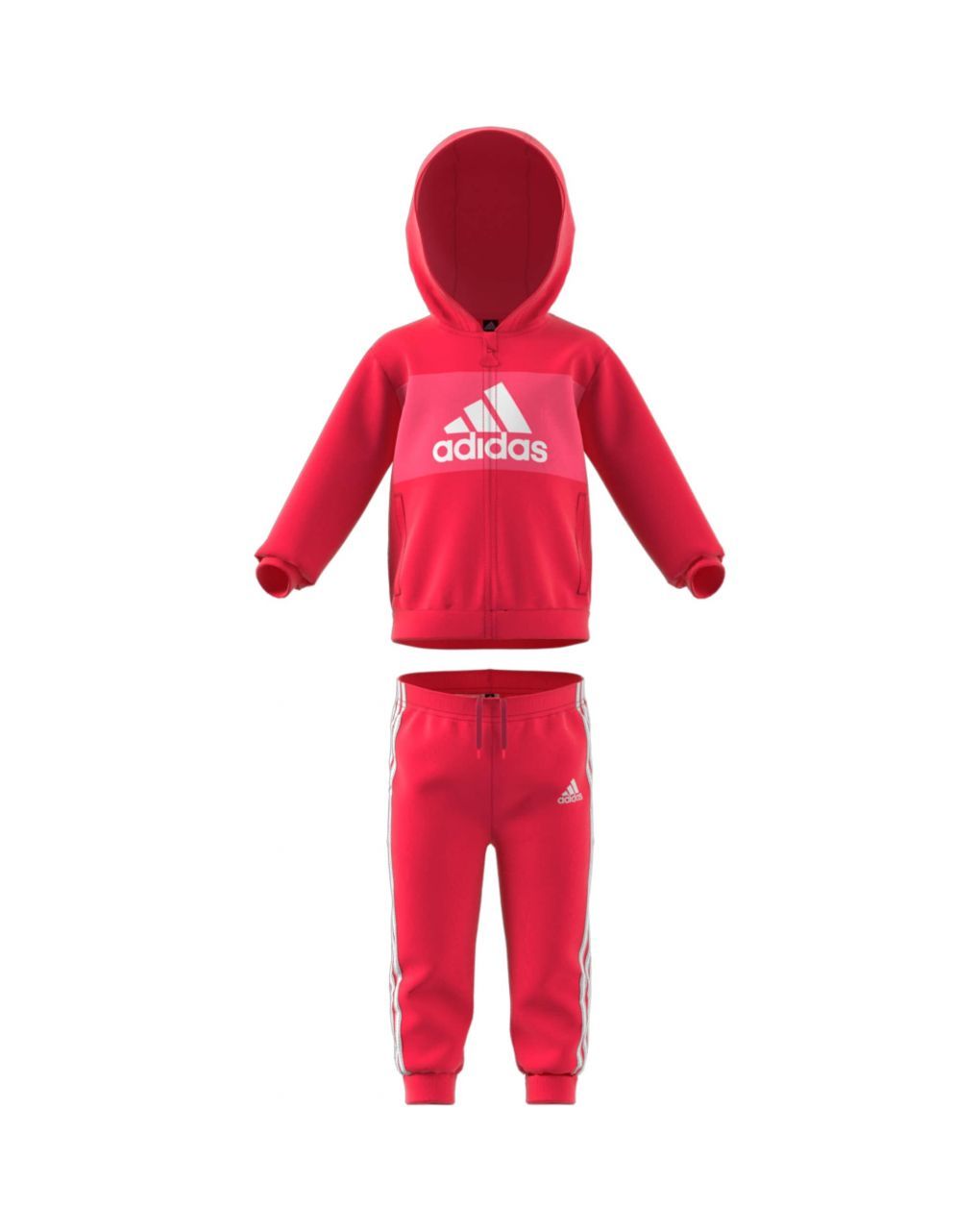 Adidas σετ φόρμας ροζ για κορίτσι fj3956 - Adidas