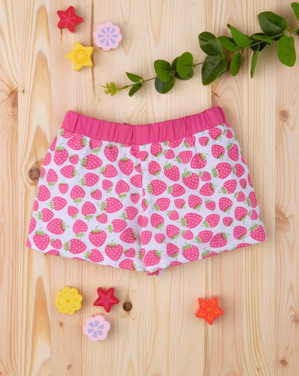 σορτσάκι jersey με στάμπα φράουλες για κορίτσι - Prénatal