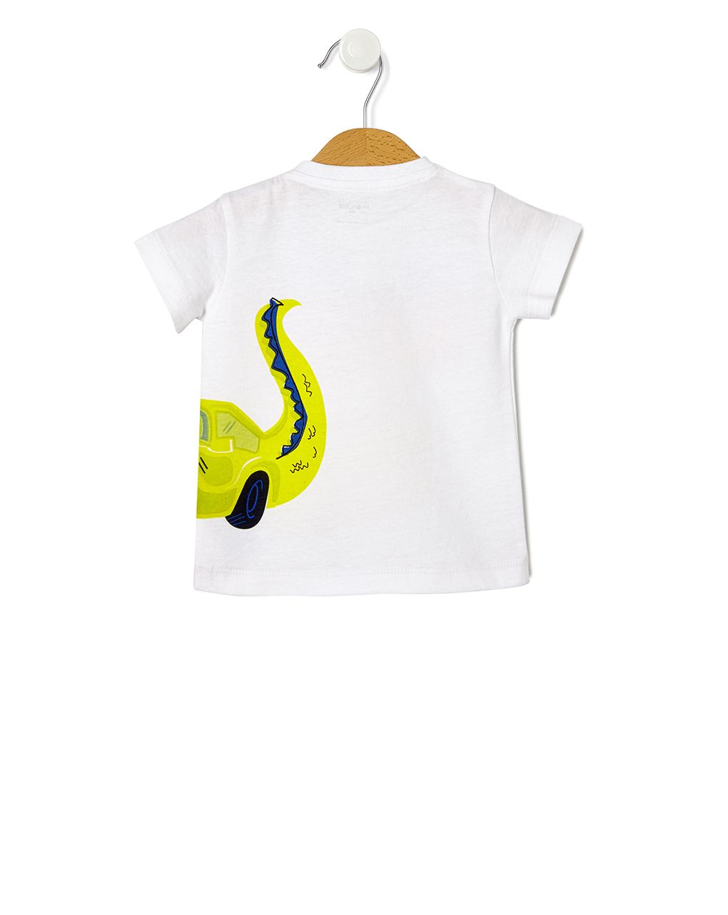 T-shirt λευκό με στάμπα κροκόδειλο για αγόρι - Prénatal