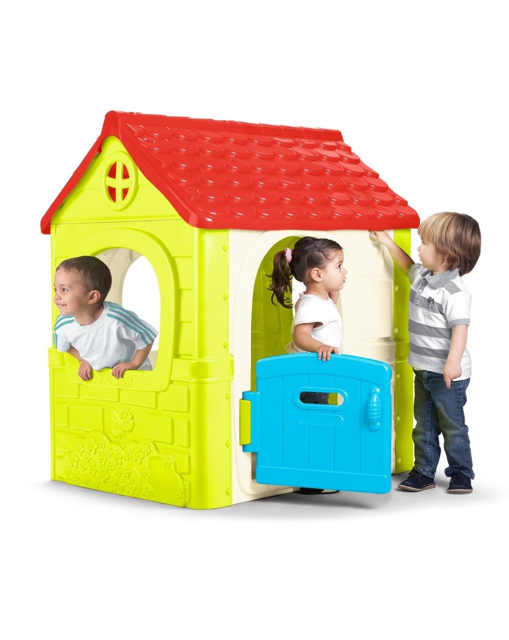 Feber παιδικό σπιτάκι κήπου fantasy πολύχρωμο 108x85x124εκ. 800010237 - Feber