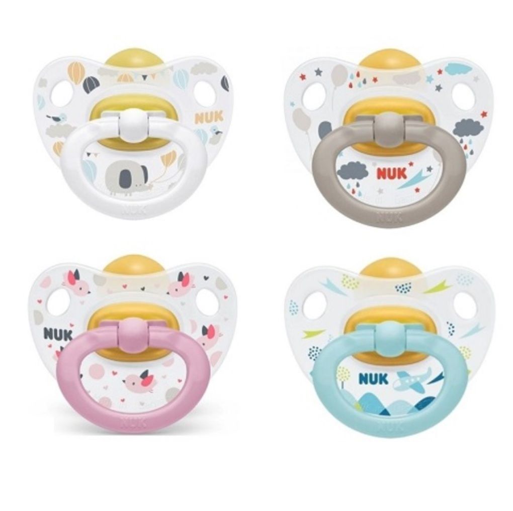 Nuk classic happy kids πιπίλα latex (6-18 mηνών) 1τμχ - Nuk