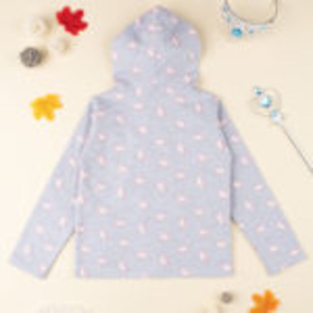 ζακέτα φόρμας γκρι με μονόκερους για κορίτσι - Prénatal