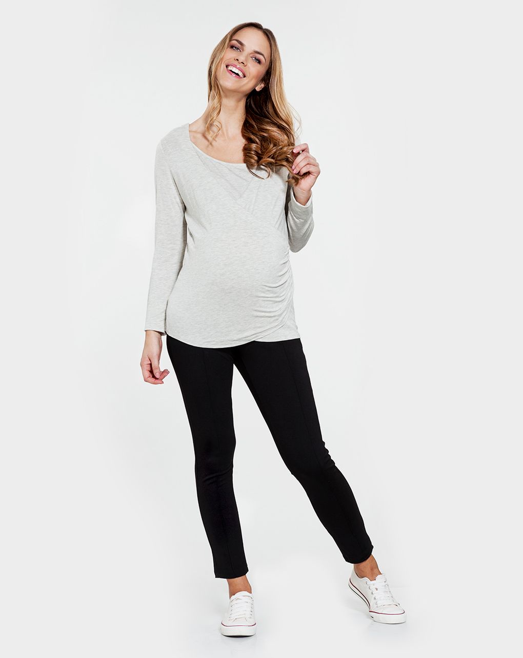 γυναικείο t-shirt θηλασμού γκρι - Prénatal