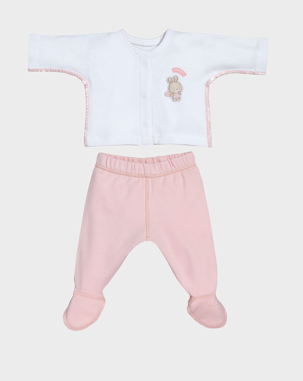 βρεφικό σετ μπλούζα παντελόνι - γκέτα για κορίτσι - Prénatal