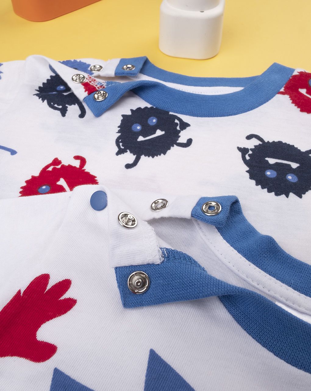 βρεφικές πιτζάμες με τερατάκια πακέτο x2 για αγόρι - Prénatal