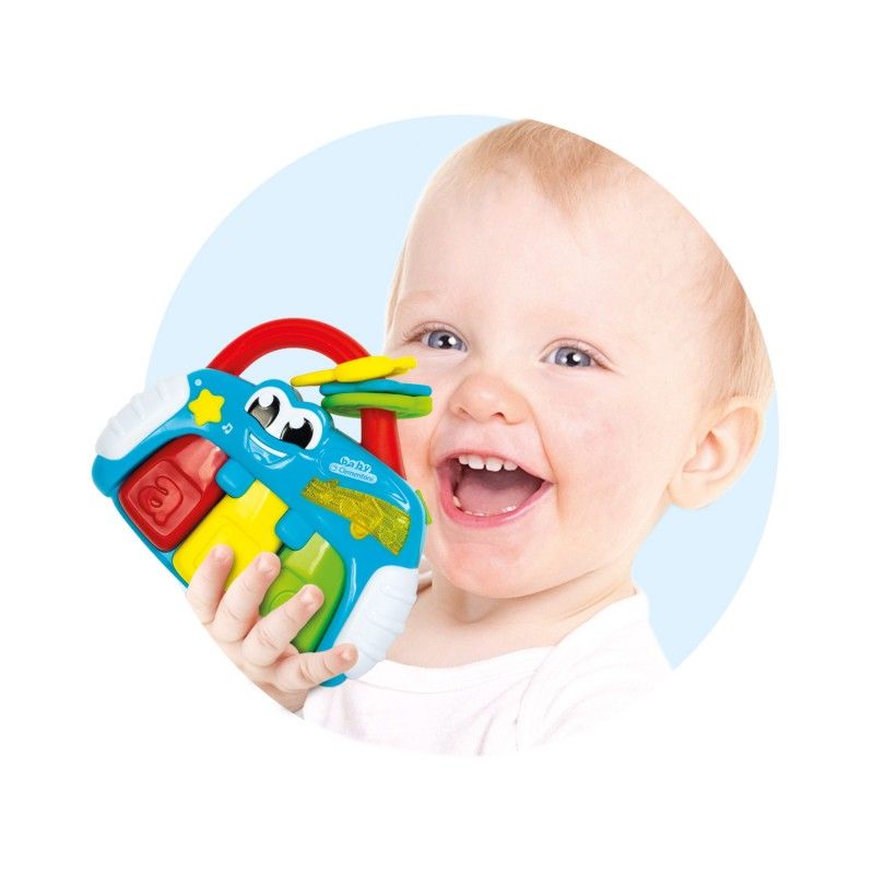 Baby clementoni βρεφικό  παιχνίδι ηλεκτρ. κουδουνίστρα πιανάκι 1000-17231 - BABY CLEMENTONI