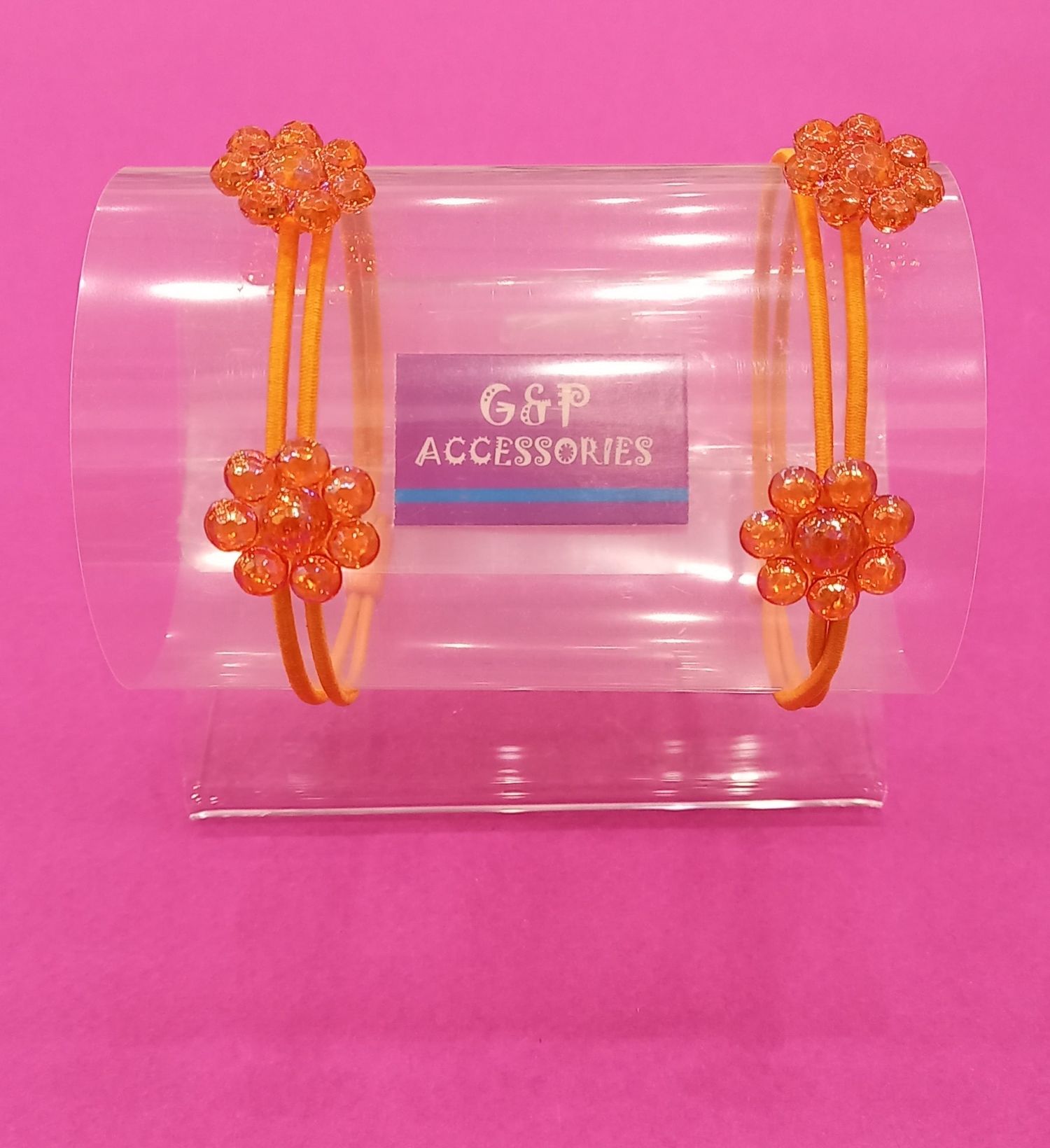 λαστιχάκι λουλούδι για κορίτσι σετ των 2 - 6 σχέδια - G&P Accessories