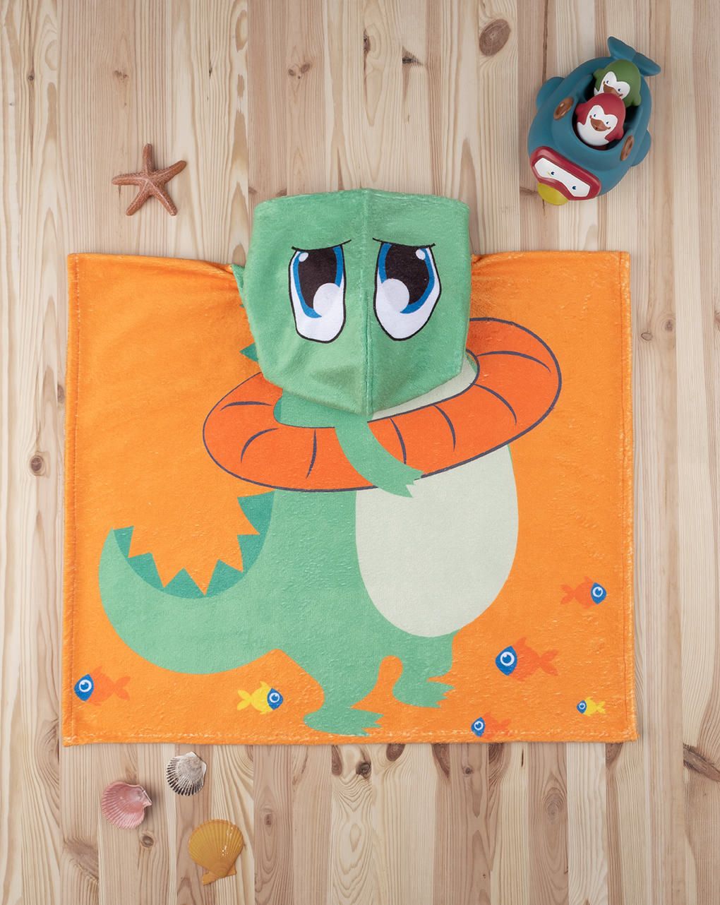 βρεφικό πόντσο θαλάσσης με δεινόσαυρο για αγόρι - Prénatal