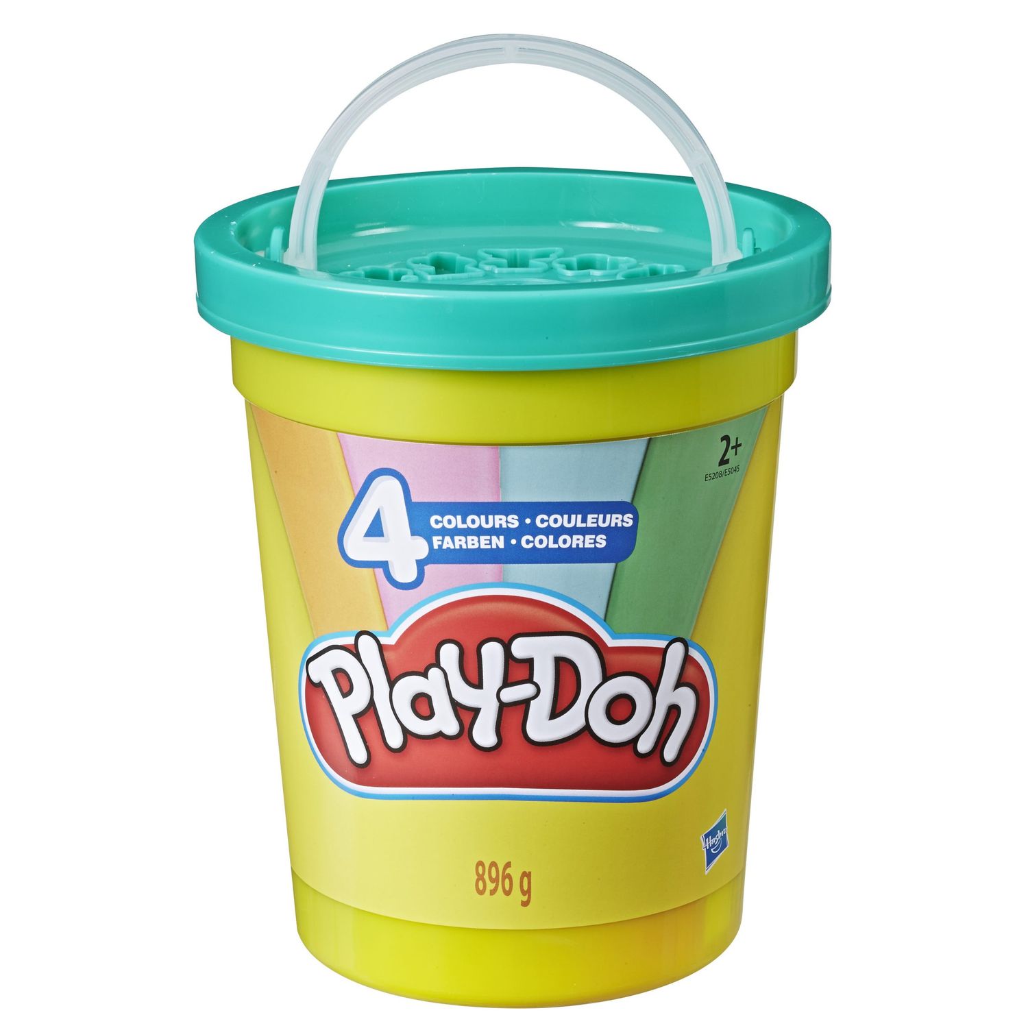 Play-doh classic colors tub με 4 κλασικά χρώματα - κόκκινο, μπλε, κίτρινο και λευκό e5045  e5045eu40 - Play-Doh