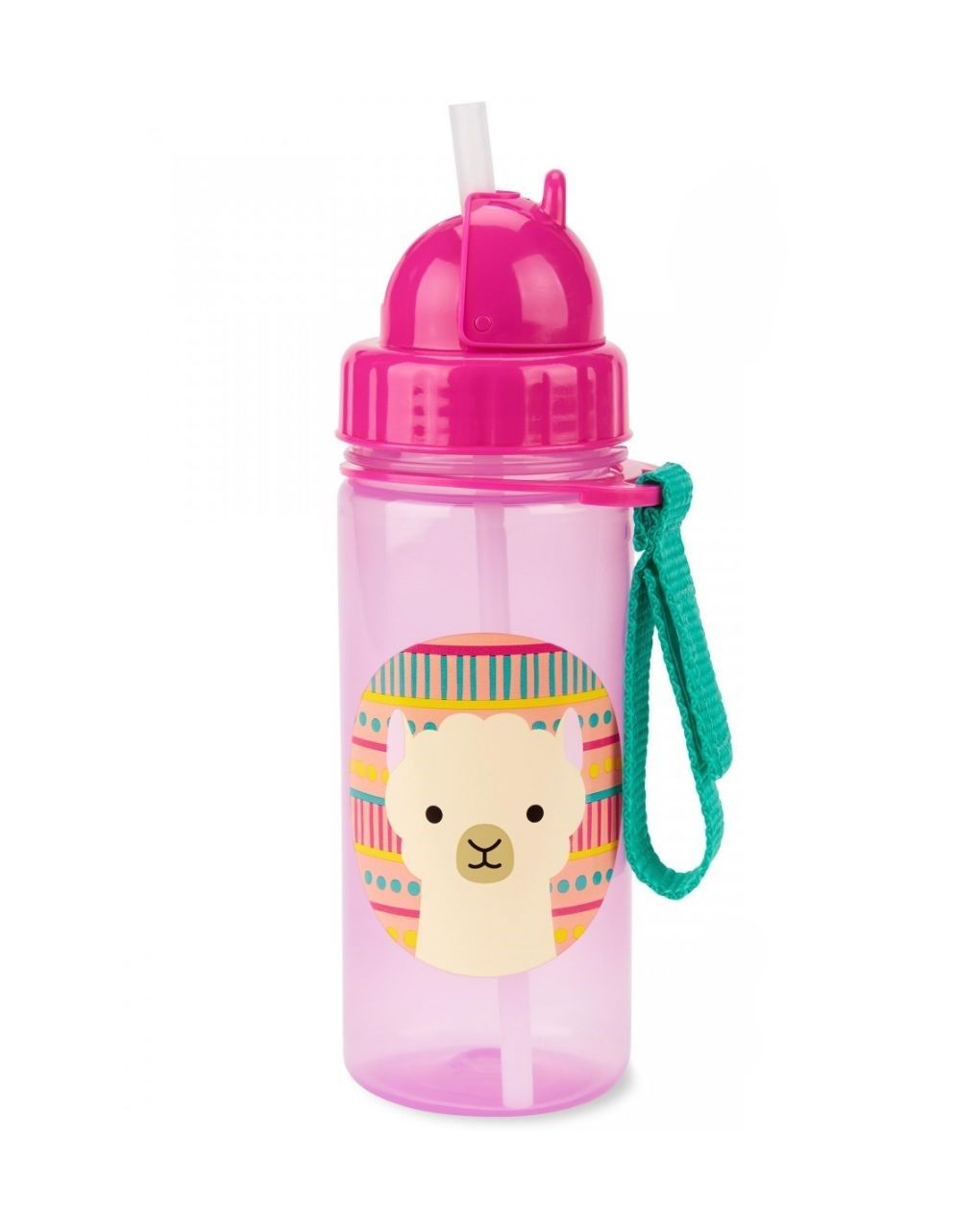 Skip hop zoo πλαστικό παγούρι με καλαμάκι 384.5ml llama 29-2903033-08