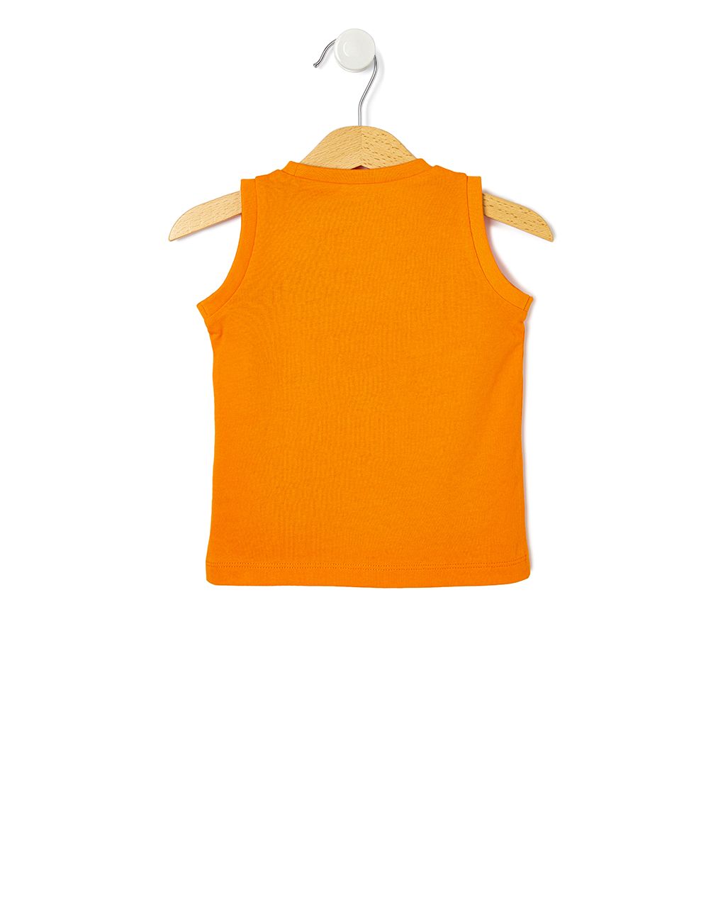 μπλούζα αμάνικη πορτοκαλί με στάμπα για αγόρι - Prénatal
