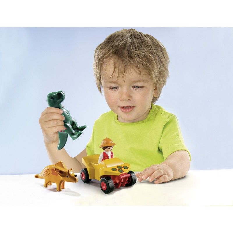 Playmobil 1.2.3 εξερευνητής με δεινόσαυρους 9120 - Playmobil, Playmobil 1.2.3