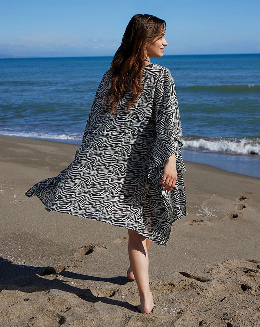 γυναικείο καφτάνι εγκυμοσύνης/θηλασμού animal print - Prénatal