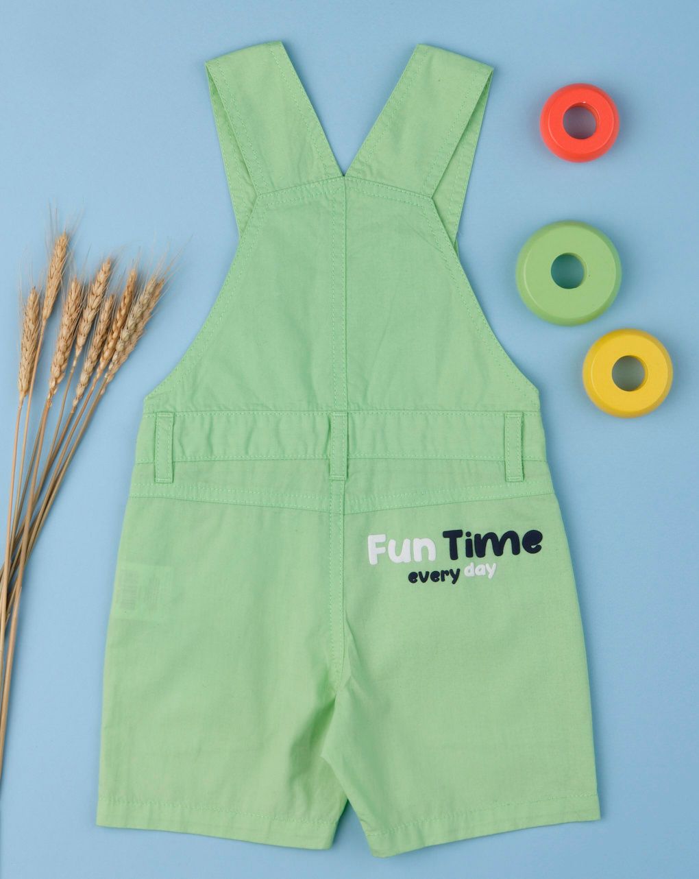 σαλοπέτα σορτς από ποπλίνα πράσινη για αγόρι - Prénatal