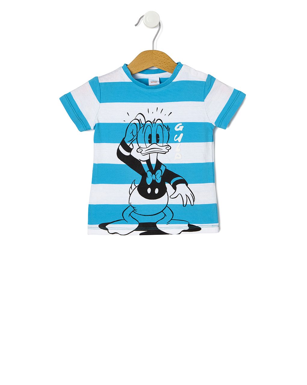 T-shirt ριγέ με στάμπα donald duck για αγόρι - Prénatal