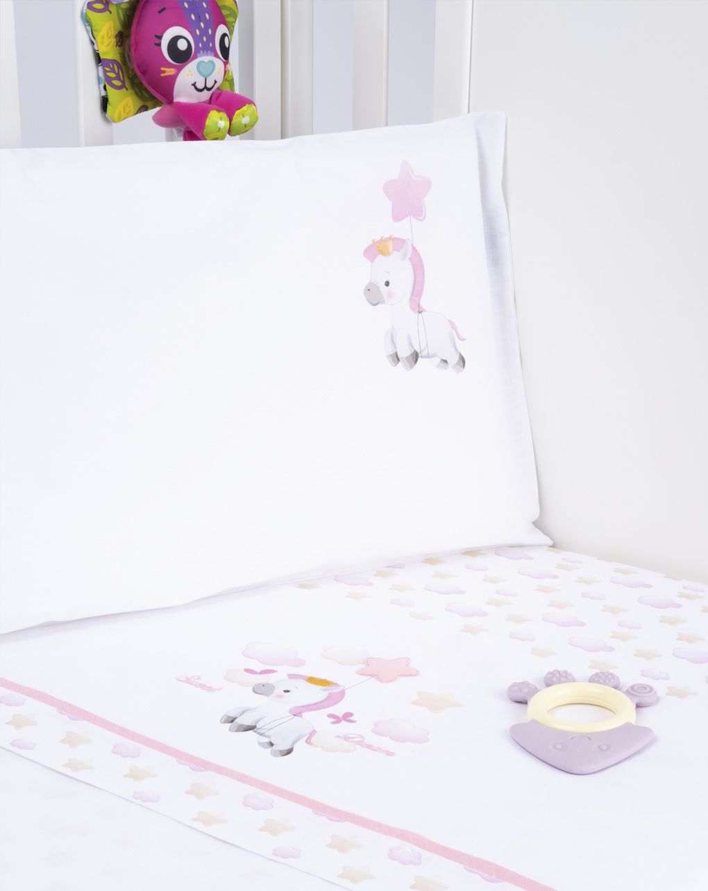 σετ σεντόνια για κούνια 3 τεμάχια για κορίτσι - Prénatal