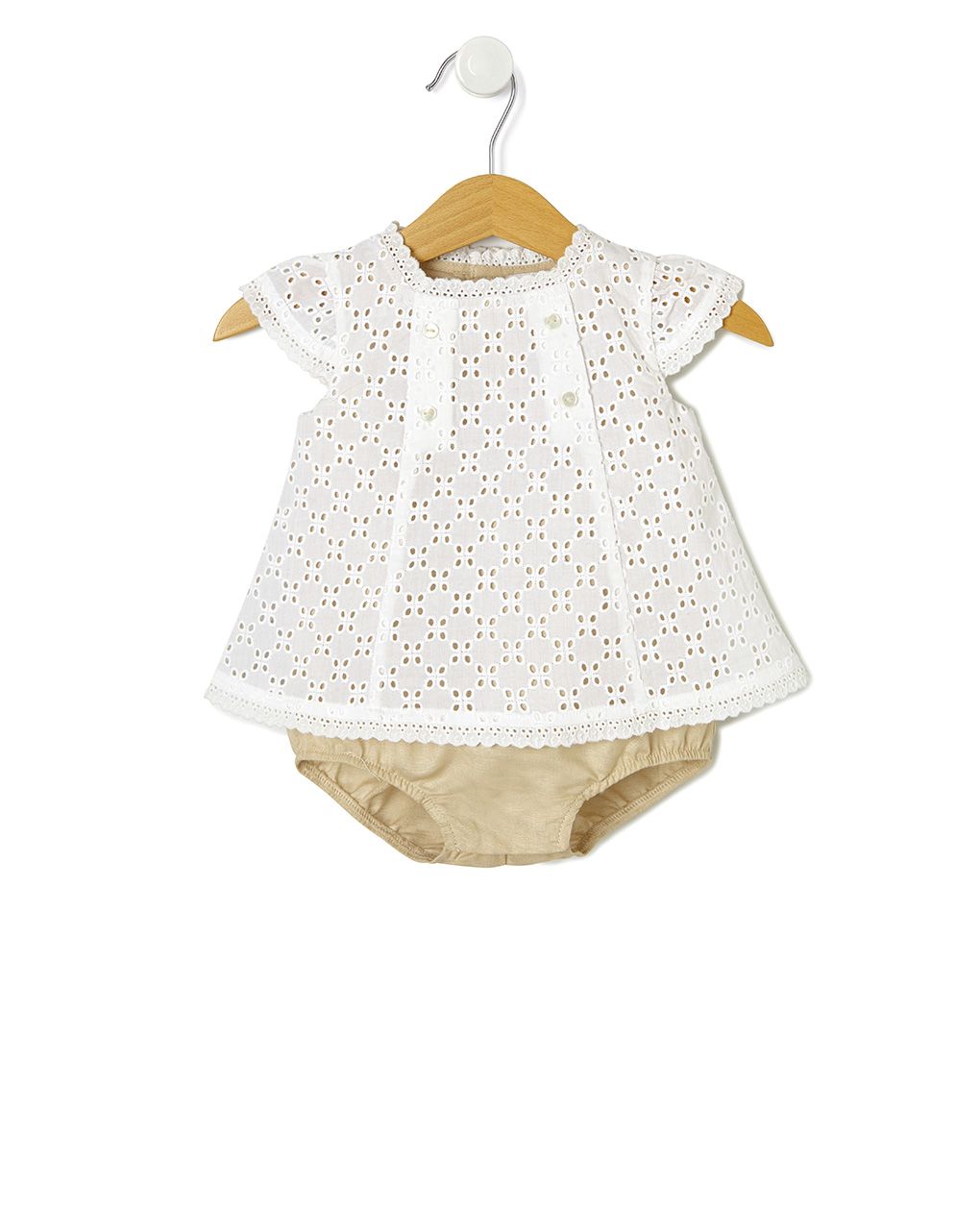 φορεματάκι λινό με δαντέλα για κορίτσι