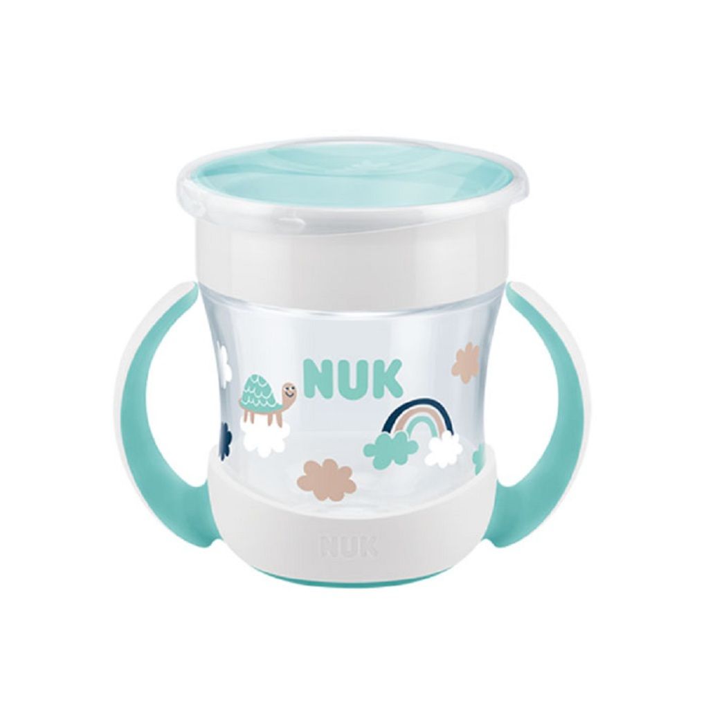 Nuk εκπαιδευτικό ποτηράκι mini magic cup με χείλος και καπάκι 160ml 6m+ - Nuk