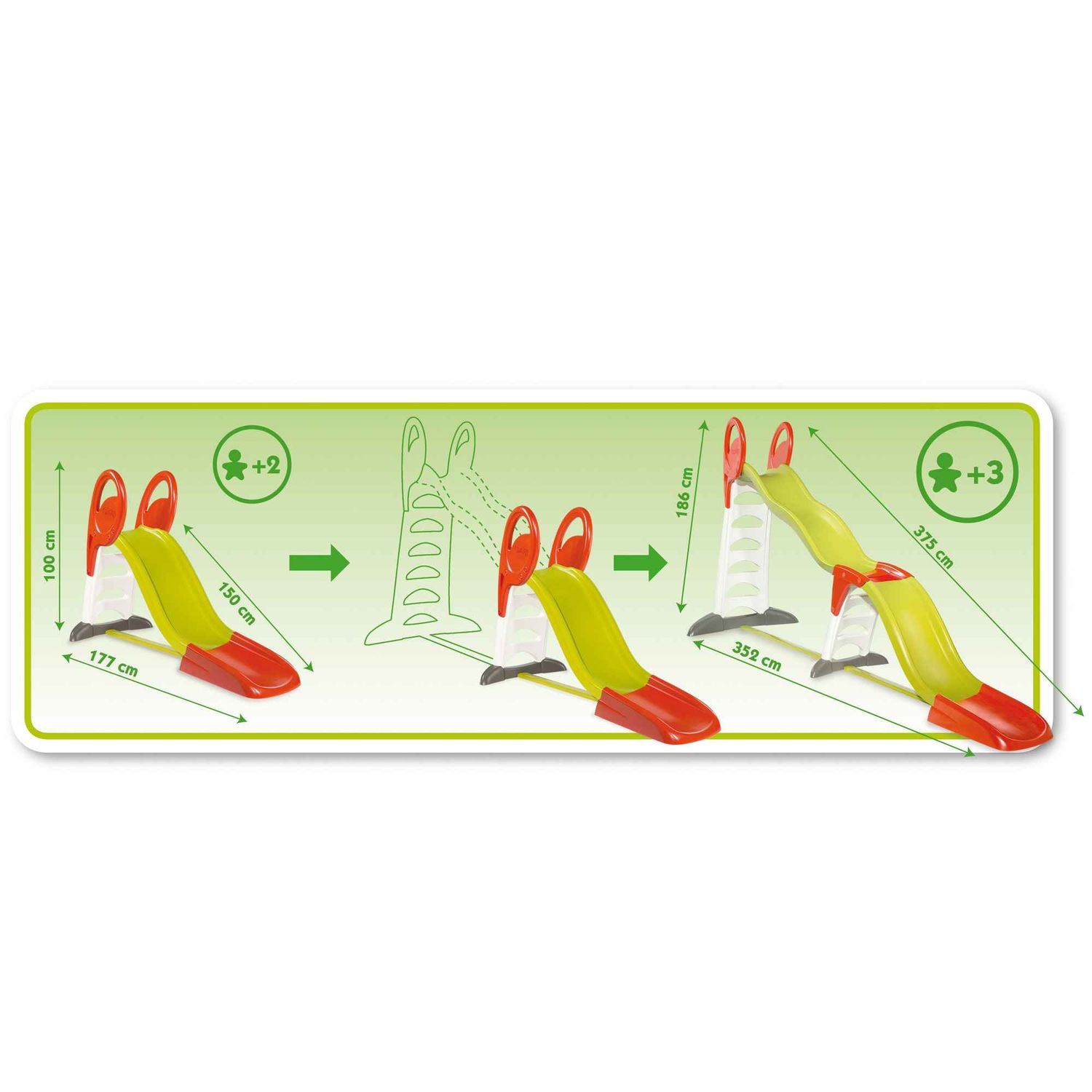 Smoby τσουλήθρα επεκτεινόμενη 2 σε 1 smy310221 - Smoby