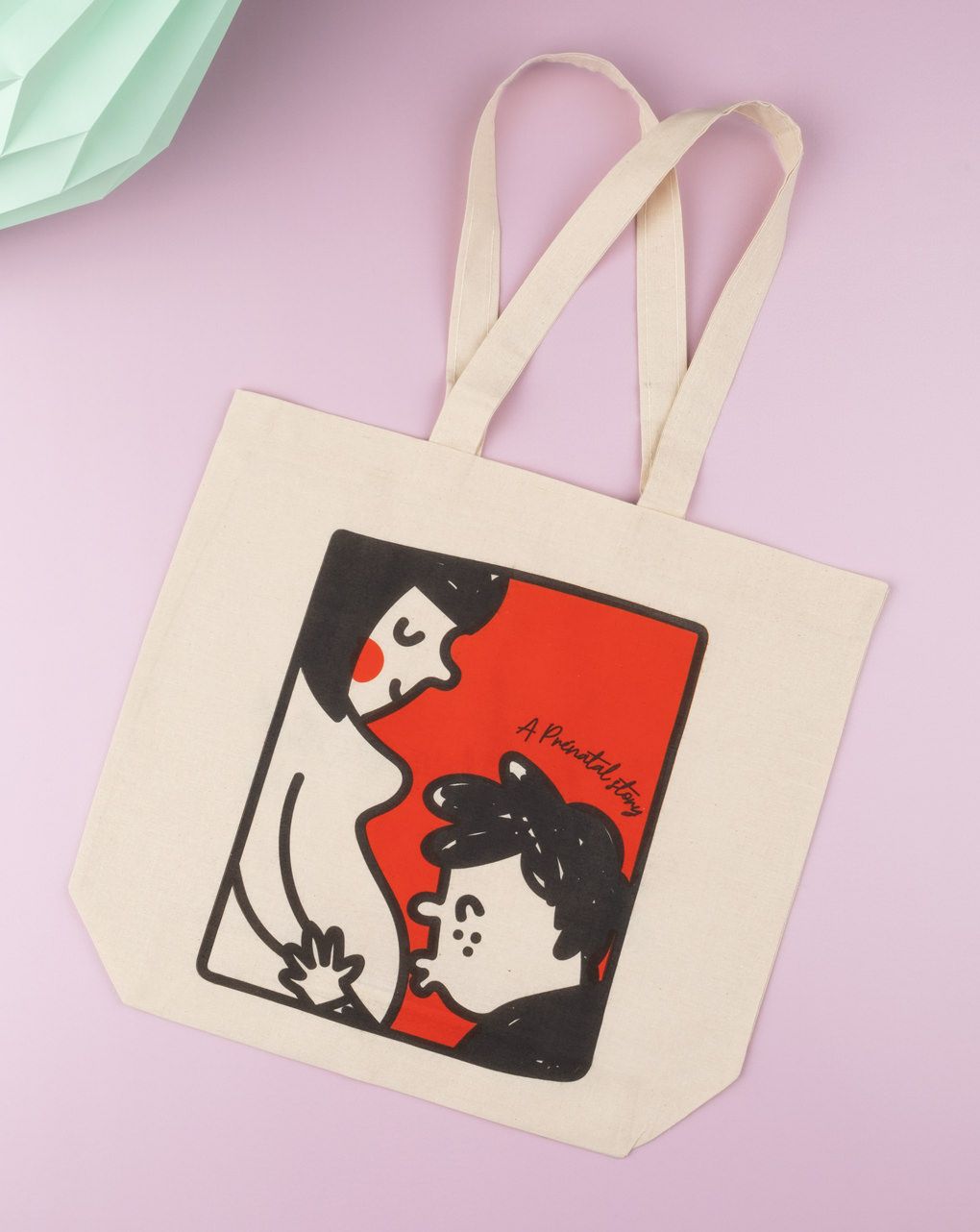 γυναικεία τσάντα από καμβά με στάμπα