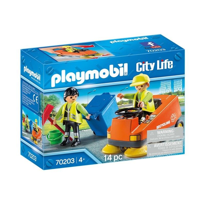 Playmobil street sweeper σάρωθρο οδών και οδοκαθαριστές 70203 - Playmobil, Playmobil City Life