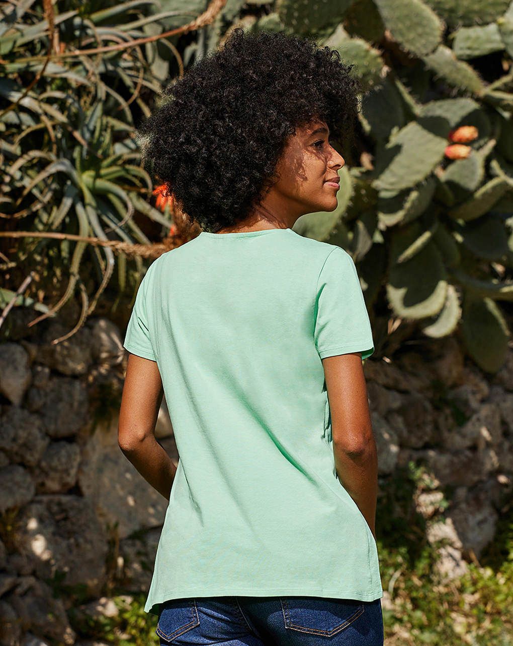 γυναικεία κοντομάνικη μπλούζα εγκυμοσύνης/θηλασμού πράσινη - Prénatal