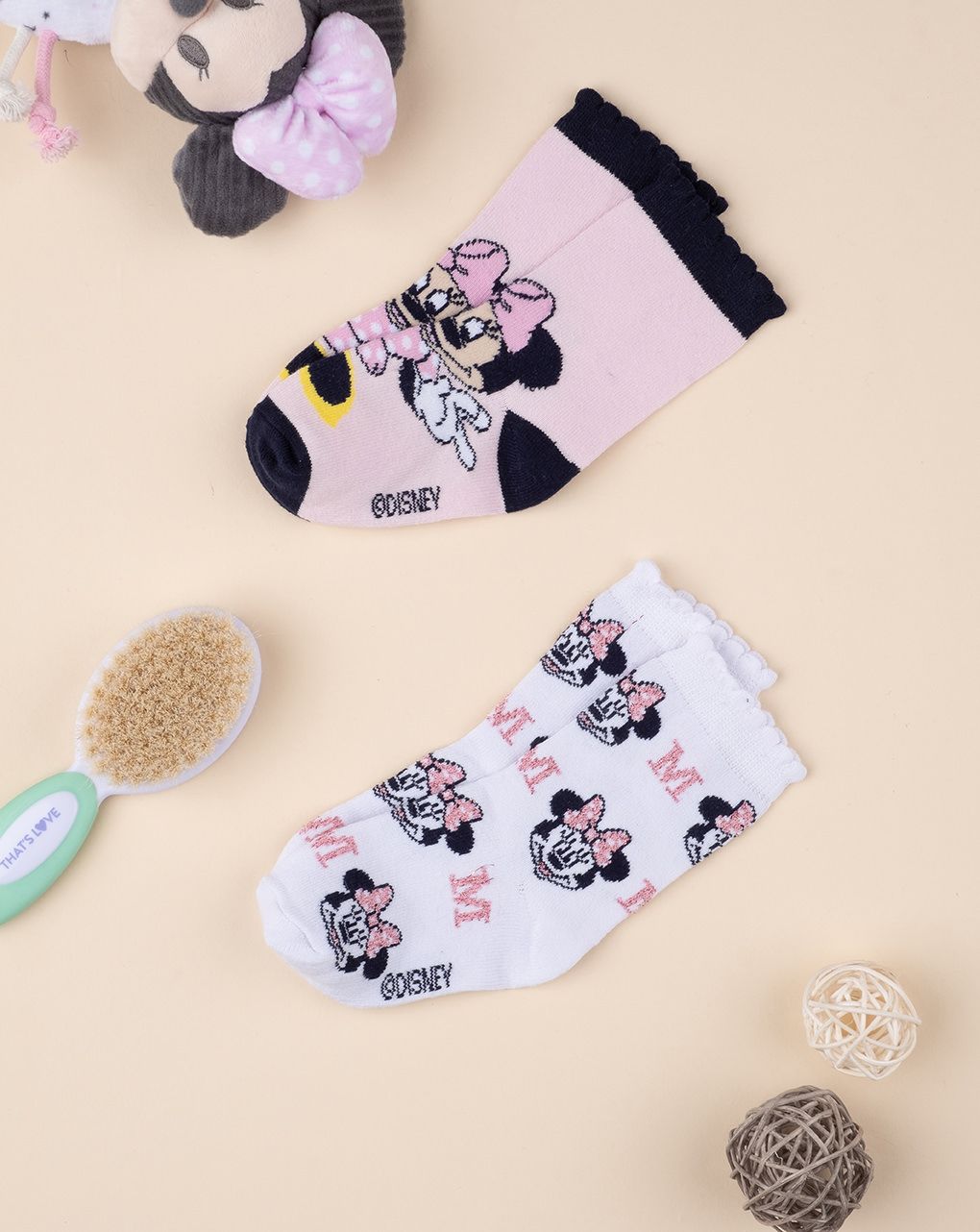 βρεφικά καλτσάκια με τη minnie πακέτο x2 τμχ για κορίτσι - Prénatal