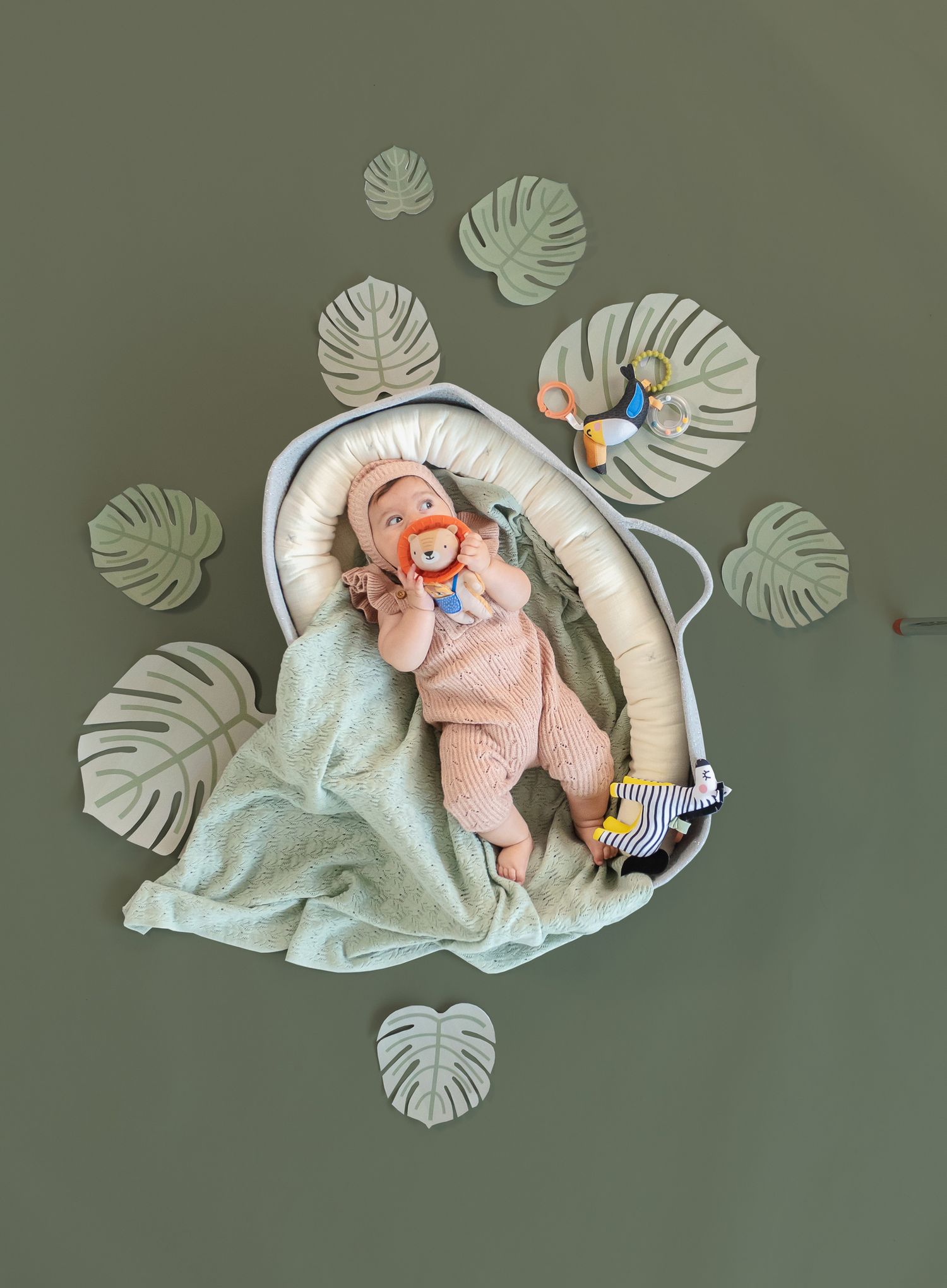 Taf toys βρεφικό παιχνίδι με κουδουνίστρα harry the lion t-12675 - Taf-toys