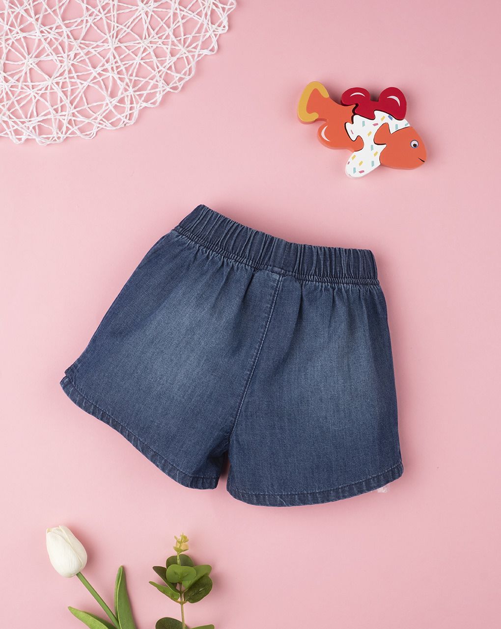 βρεφικό τζιν σορτσάκι για κορίτσι 688933 - Prénatal